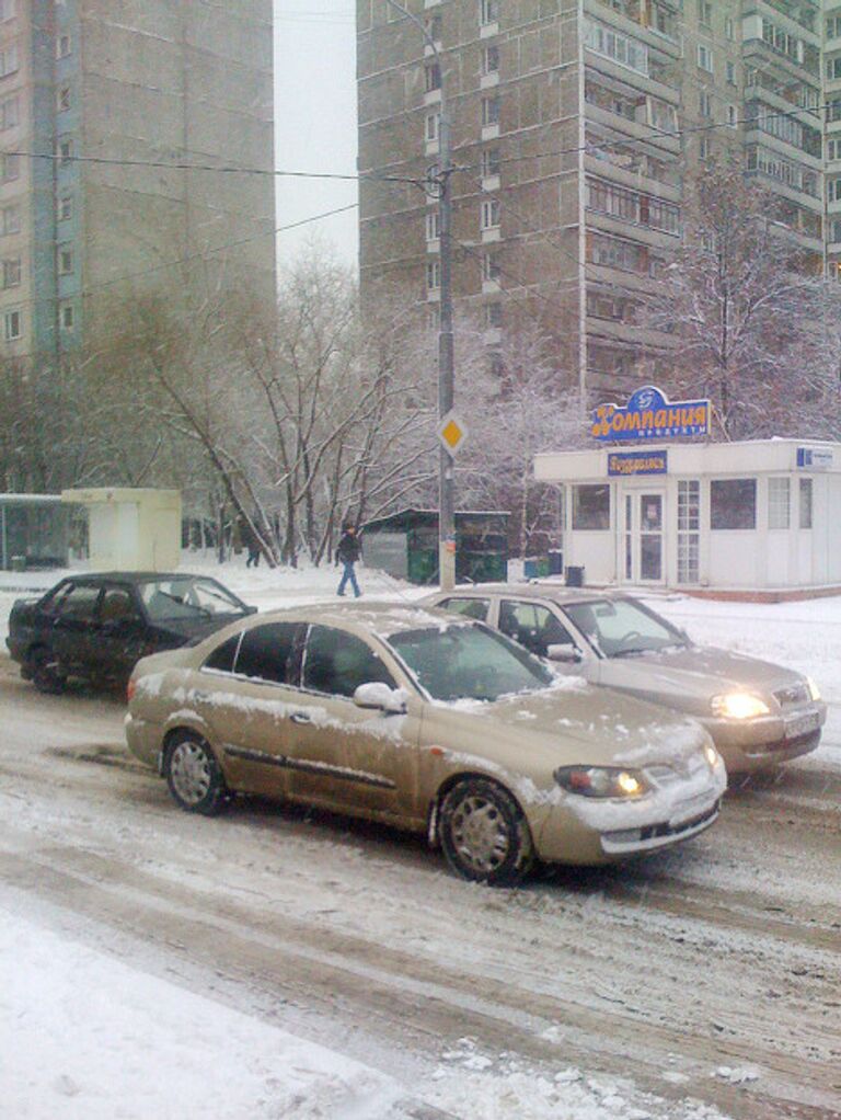 Снегопад в Москве