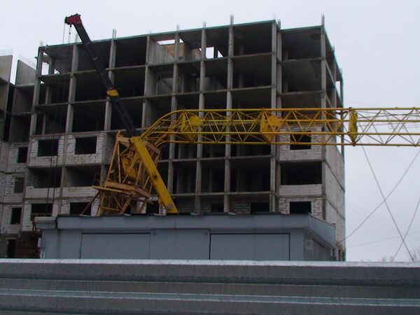 Обрушение строительного крана в Нижнем Новгороде