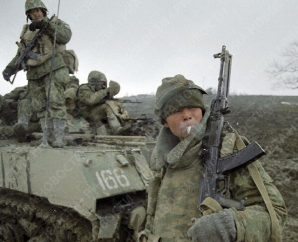 Военные в Чечне