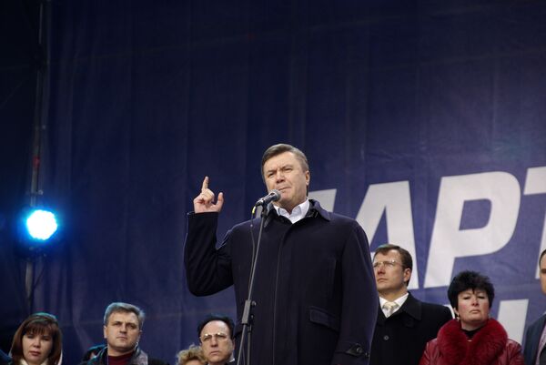 Выступление Виктора Януковича на митинге Партии регионов в Киеве 