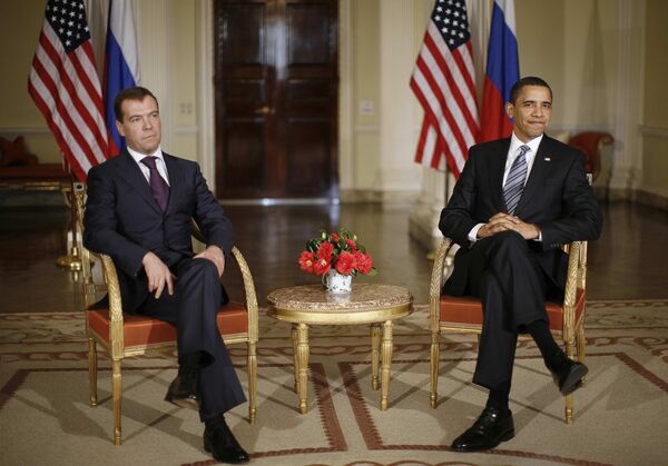Дмитрий Медведев и Барак Обама на G20