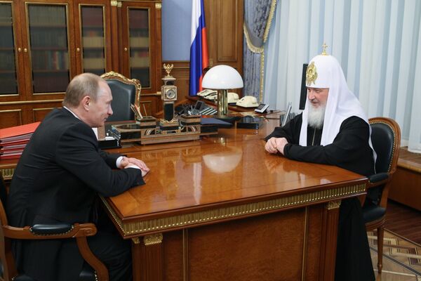 Премьер-министр РФ В.Путин встретился с Патриархом Московским и Всея Руси Кириллом