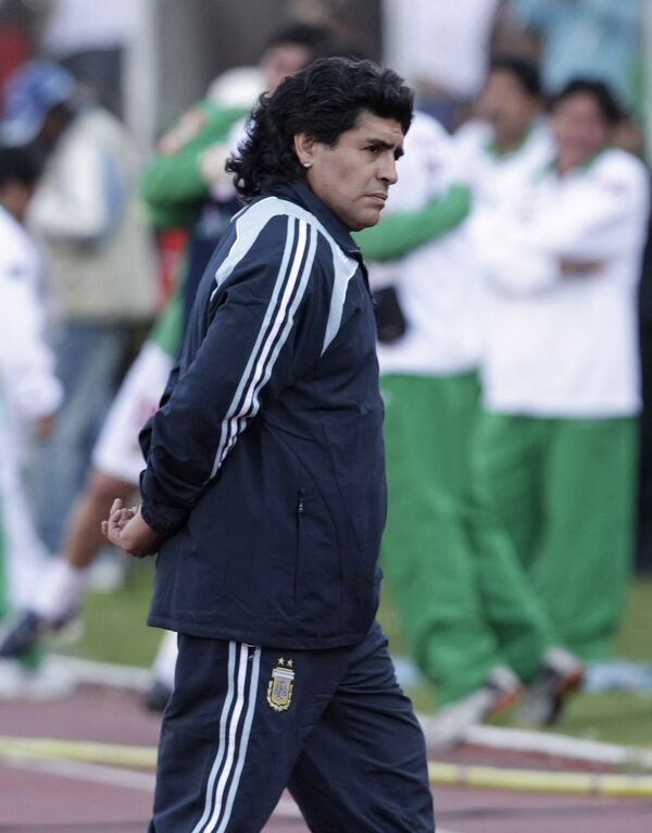 Диего Марадона - тренер сборной Аргентины