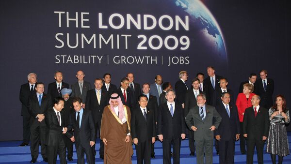 Фотографирование глав государств и правительств Группы двадцати перед началом рабочего заседания G20
