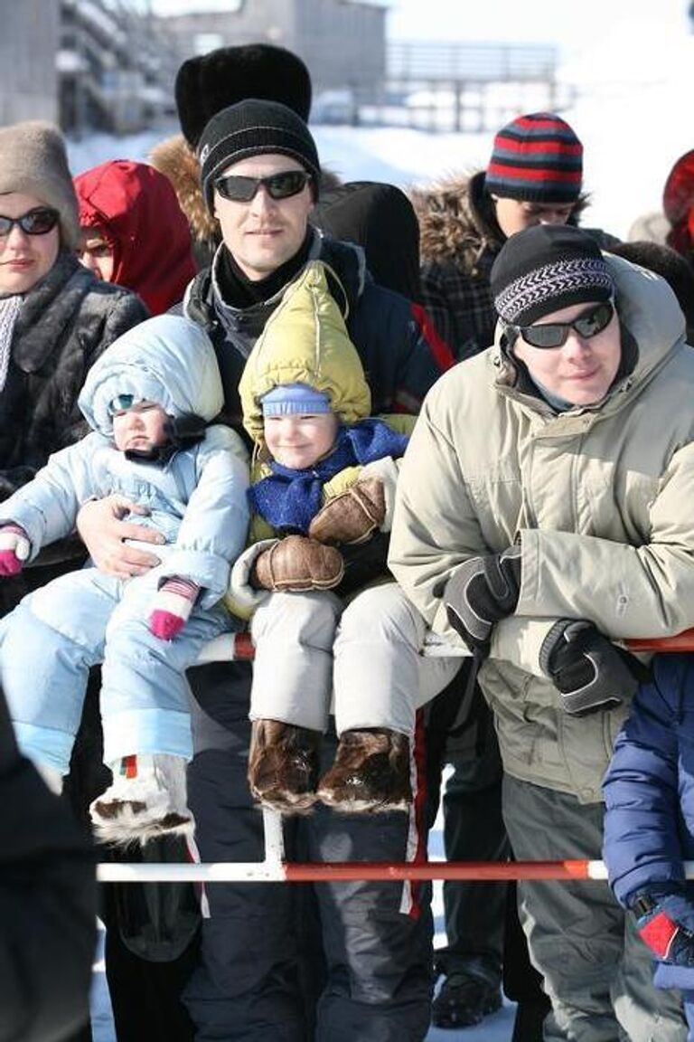 Гонки на снегоходах в Нарьян-Маре