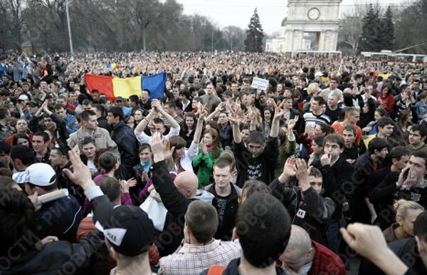Акция протеста молдавской оппозиции в Кишиневе
