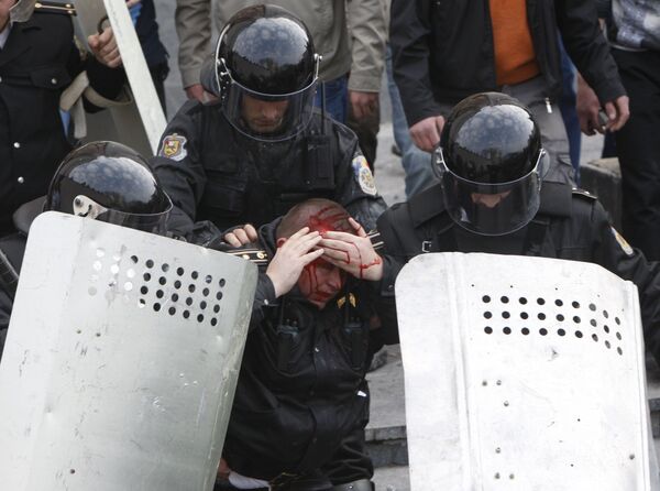 Акция протеста молдавской оппозиции