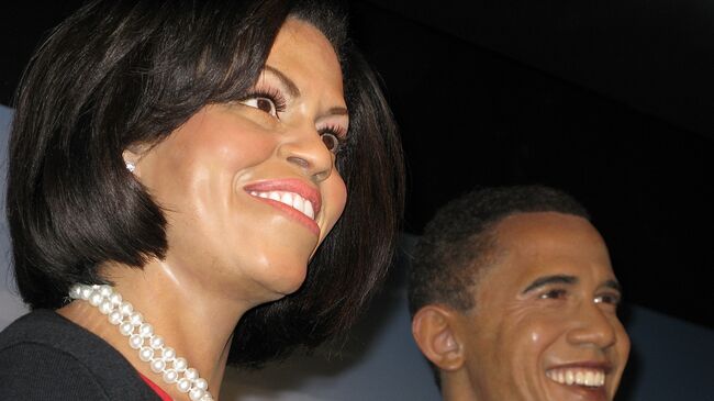 Восковые фигуры Мишель и Барка Обамы