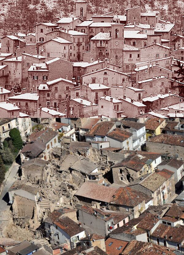Очередное землетрясение произошло близ итальянской Аквилы