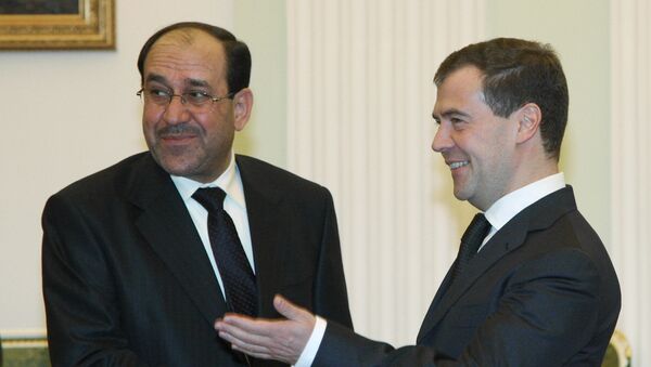Встреча президента РФ Дмитрия Медведева с премьер-министром Ирака Нури аль-Малики