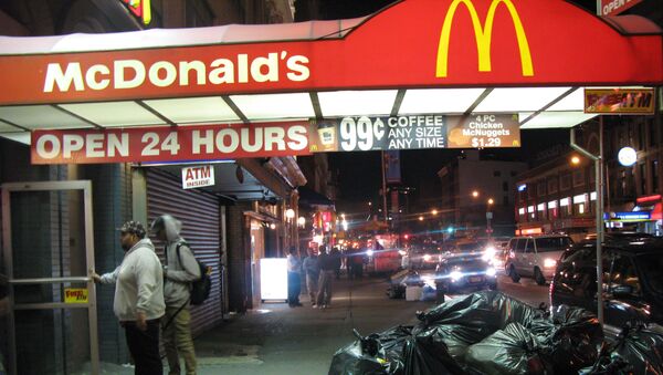 Ресторан McDonalds в Чайна-тауне на Манхэттене