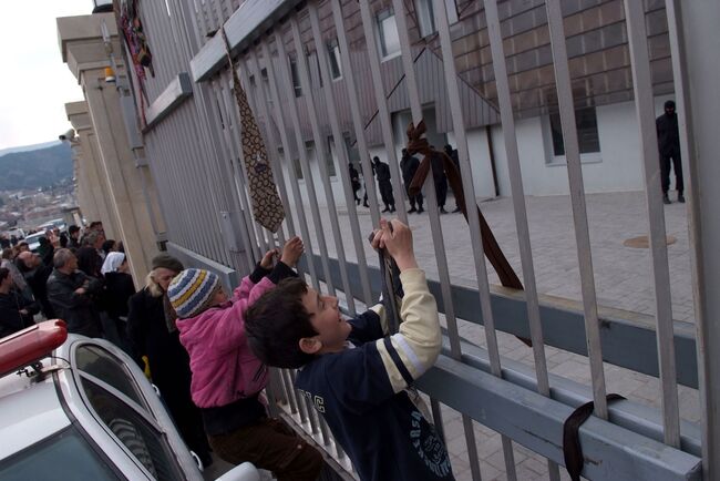 Акция протеста грузинской оппозиции. Архив