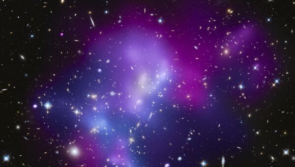 Столкновение скоплений галактик 