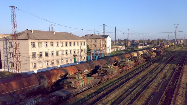 Ж/д станция Красный Лиман в Донецкой области. Архивное фото