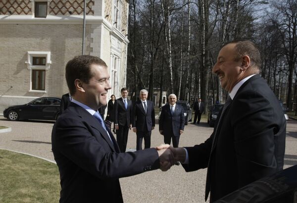 Встреча президентов России и Азербайджана 
