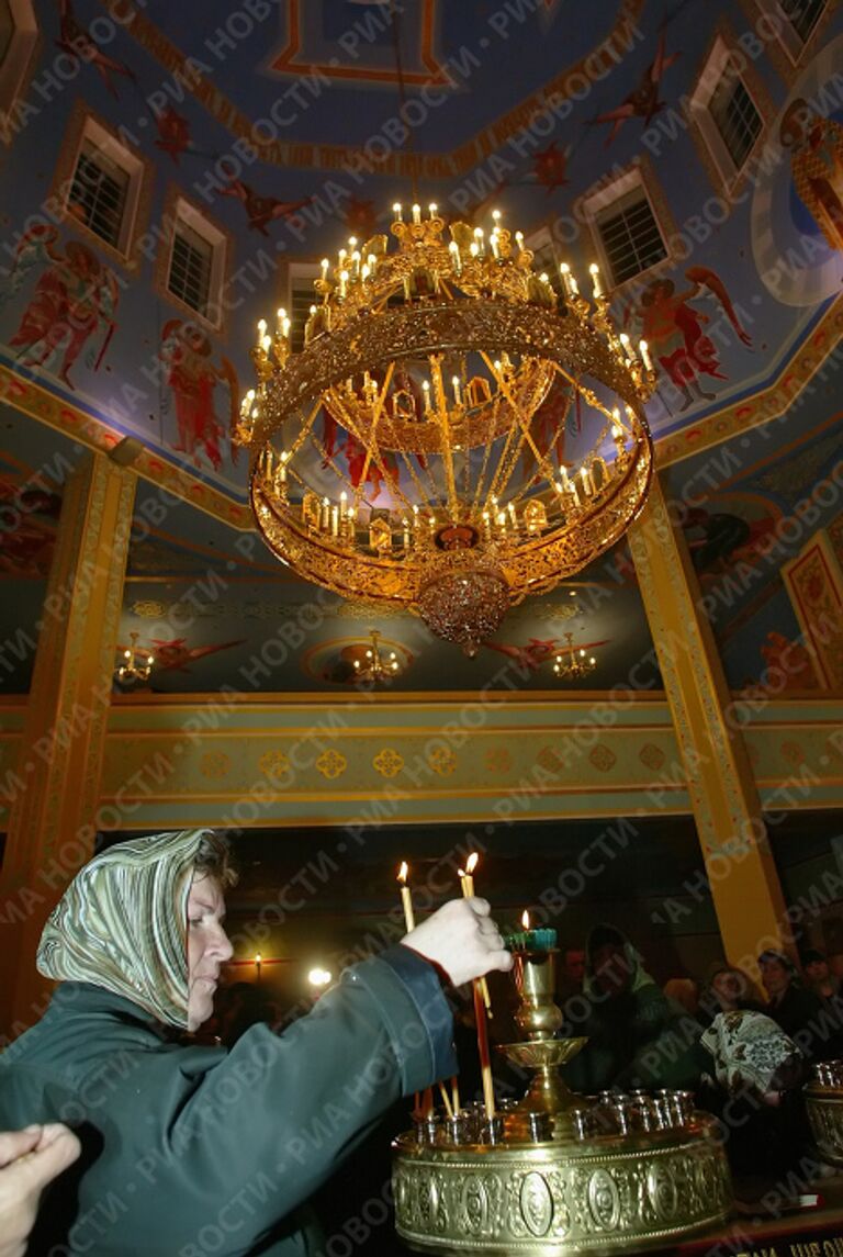 Пасхальное праздничное богослужение в Грозном