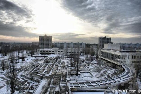 Город Припять после аварии на Чернобыльской АЭС