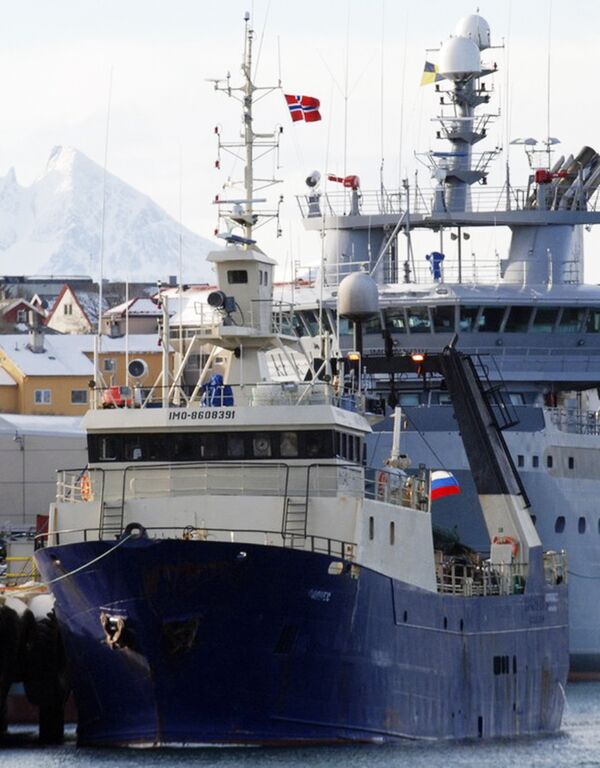 Российское судно Коралнес, затонувшее у берегов Норвегии