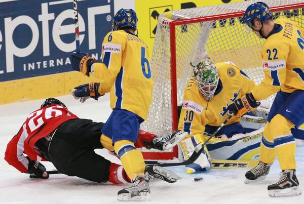Хоккей. Чемпионат мира–2009. Швеция – Австрия. 7:1