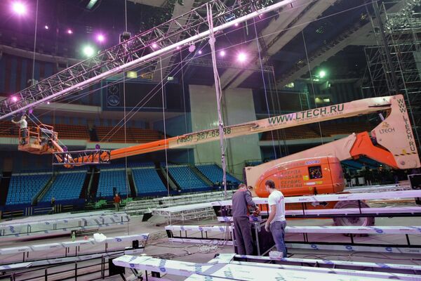 Подготовка СК Олимпийский к Евровидению-2009