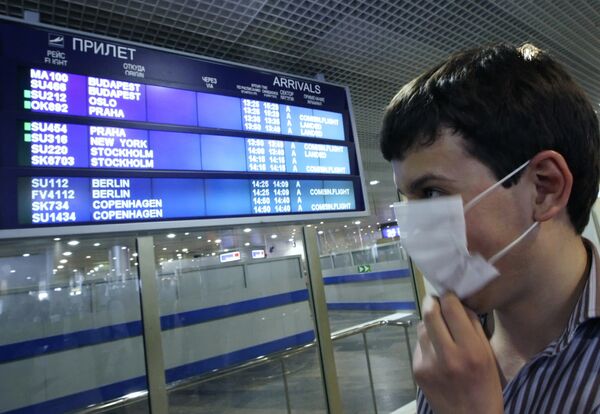 В аэропортах Москвы уже повышены меры безопасности в связи с угрозой распространения вируса гриппа