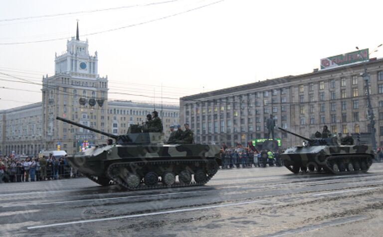 Репетиция военного парада, посвященного Дню Победы