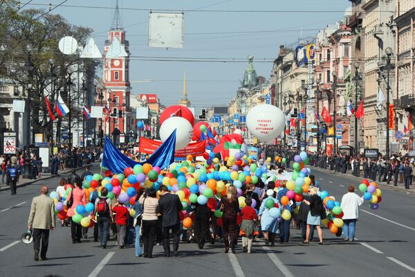 Массовые митинги и шествия пройдут по всей России 1 мая