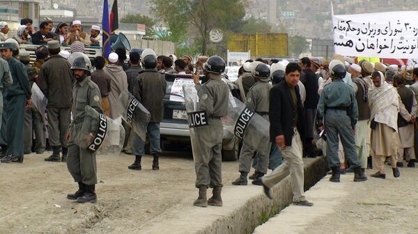 Демонстрация моджахедов в Кабуле