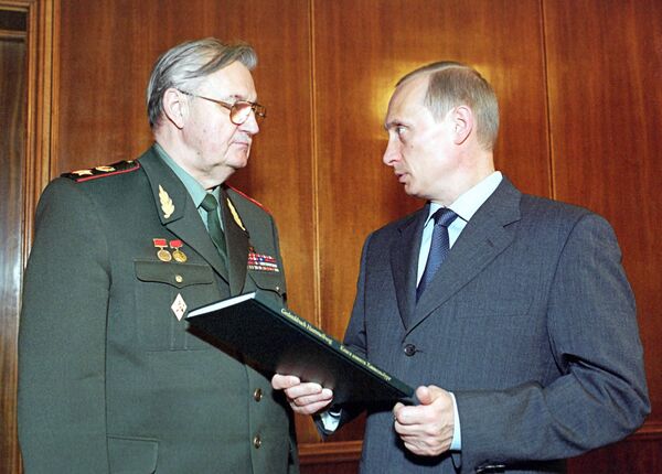Встреча В.Путина и В.Варенникова в Кремле