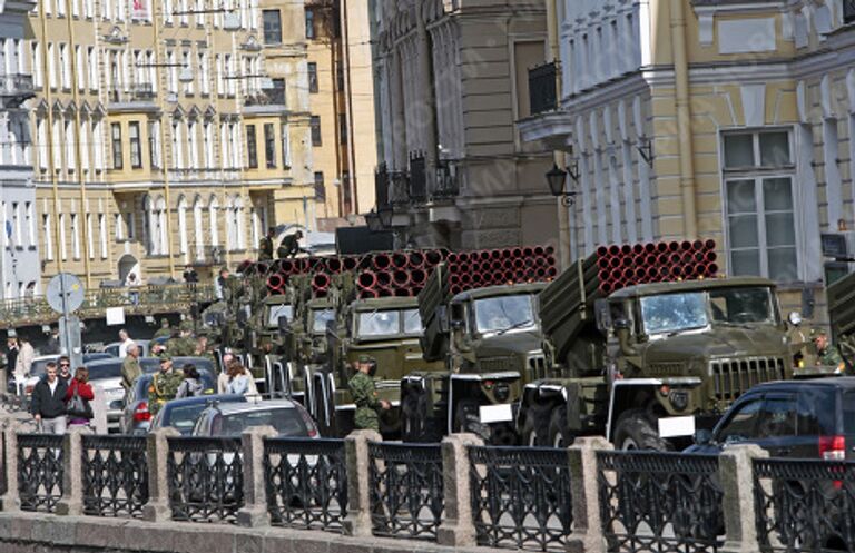 Генеральная репетиция Парада Победы в Санкт-Петербурге