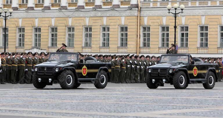 Генеральная репетиция Парада Победы в Санкт-Петербурге