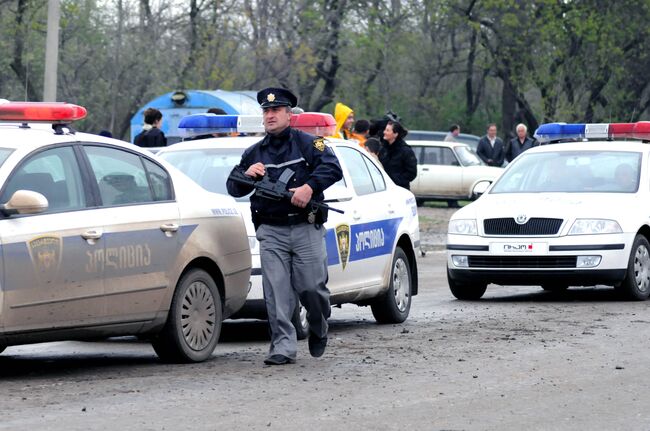 У военной части Мухровани ВС Грузии