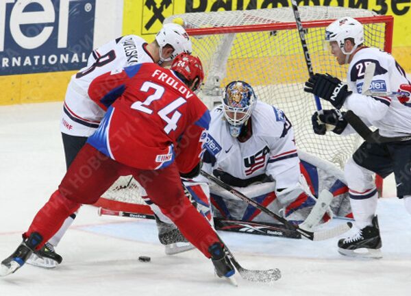 Хоккей. Чемпионат мира– 2009. Полуфинал. Россия - США -3:2