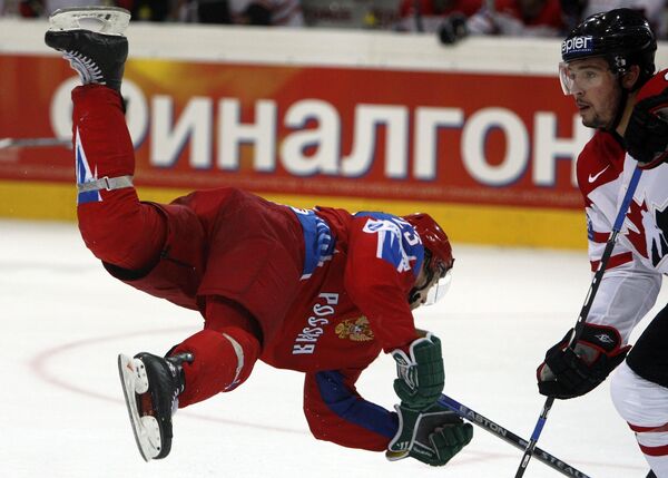 Финальный матч ЧМ по хоккею Россия - Канада