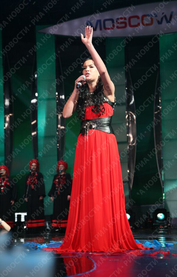 Анастасия Приходько на официальном открытии конкурса Евровидение-2009 в Евродоме