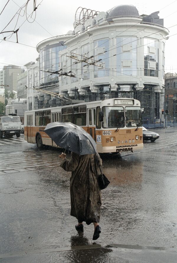 Дождливая погода пришла в Москву