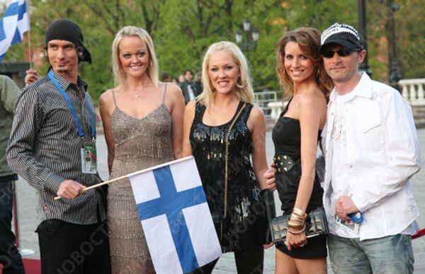 Группа Waldo's People (Финляндия) на официальном открытии конкурса Евровидение-2009 в Евродоме