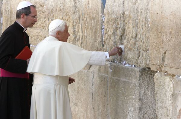 Папа Римский Бенедикт XVI в Иерусалиме