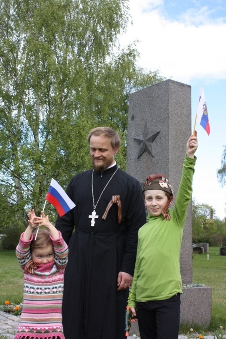 Акция Георгиевская ленточка прошла в в Трондхейме, Норвегия