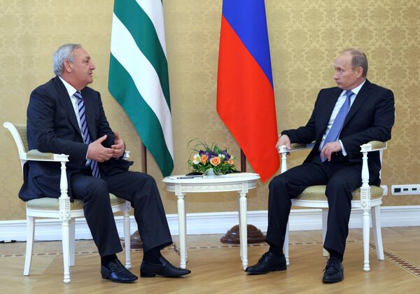 Встреча В. Путина с С. Багапшем