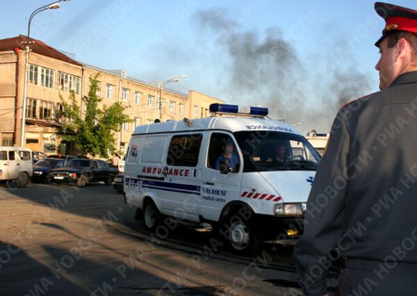 Пожар на каучуковом заводе Наирит в Ереване