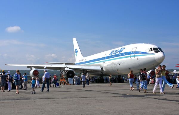 Самолет Ил-86 авиакомпании Красноярские авиалинии