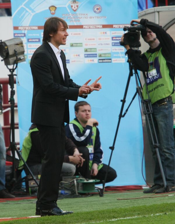 Владимир Маминов во время матча