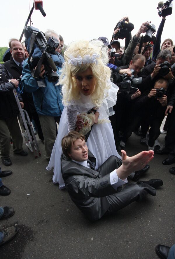 Несанкционированный славянский гей-парад в Москве