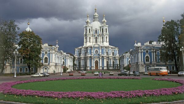 Смольный собор в  Санкт-Петербурге