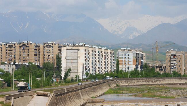Вид на Душанбе, Таджикистан. Архивное фото
