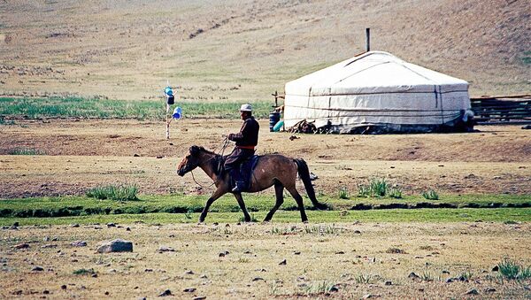 В предместье Улан-Батора в Монголии