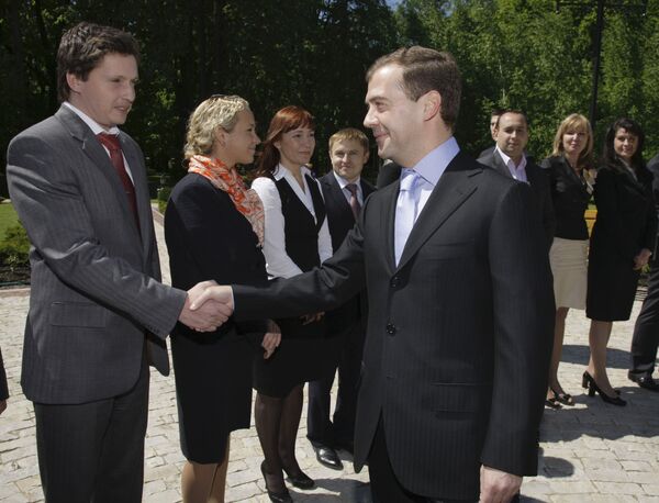 Президент РФ Д. Медведев встретится с представителями предпринимательского сообщества