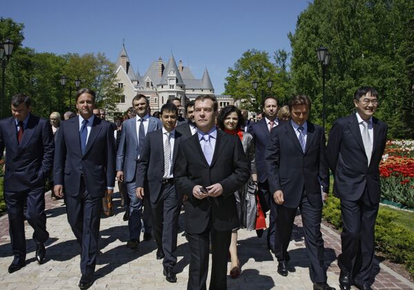 Президент РФ Д. Медведев встретится с представителями предпринимательского сообщества