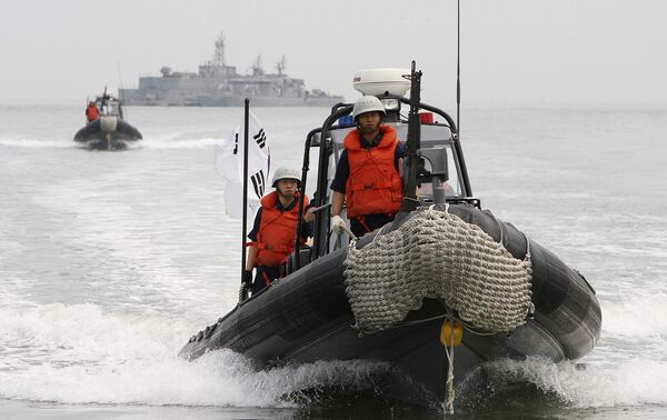 Южнокорейские военные суда близ западной морской границы с КНДР